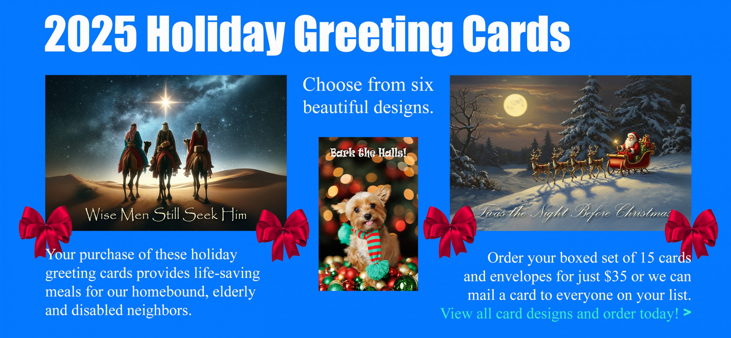 2025 Holiday Greeting Cards Website Masthead